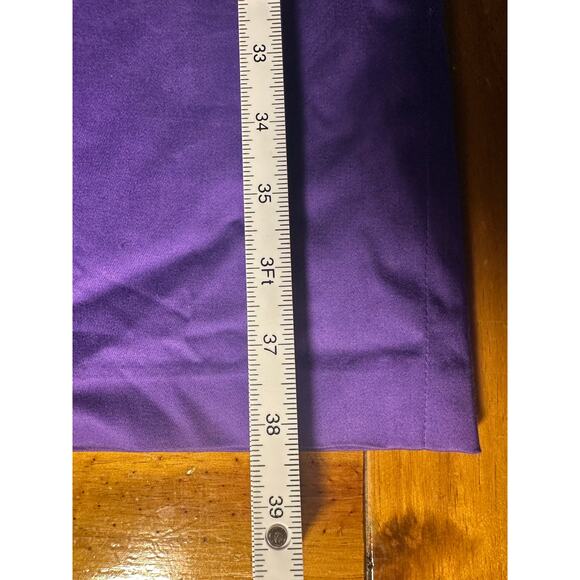 Calvin Klein Sheath Pleated Scoop Neck Cap Sleeve Belted Size 10 Purple Dress - Picture 8 of 8